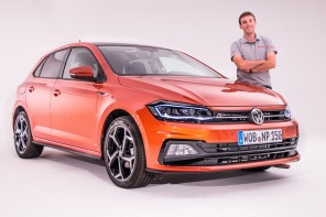 julien sarboraria devant la nouvelle volkswagen polo 2018