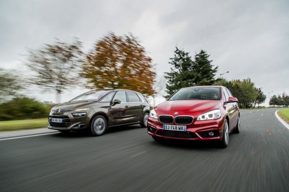 Essai comparatif : BMW Série 2 Active Tourer vs Citroën C4 Picasso