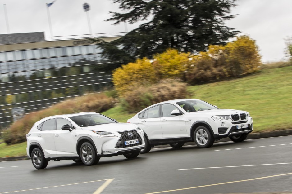 Essai Comparatif Le Lexus Nx Hybride Affronte Le Bmw X4