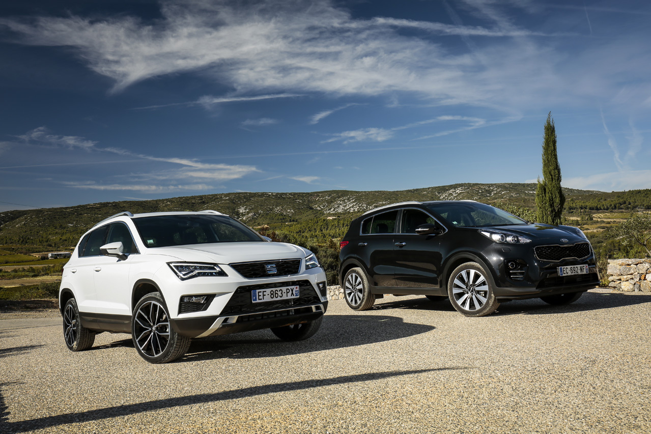 seat ateca vs kia sportage seat ateca vs kia sportage