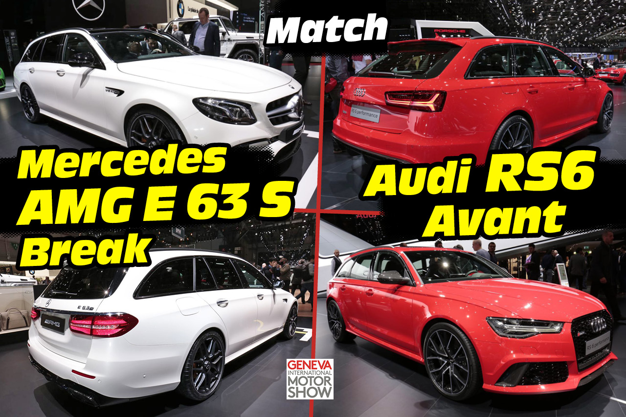 Mercedes-AMG E 63 S Break vs Audi RS6 Avant : le match depuis Genève !