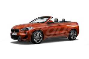futur BMW X2 Cabrio orange vue avant