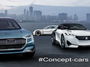 concept-car Audi e-tron quattro Porsche Mission e Peugeot Fractal