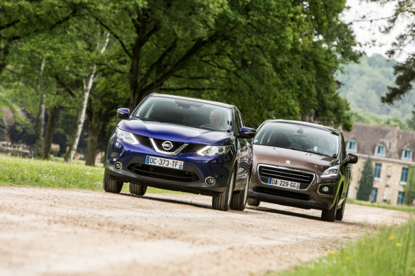 Nissan Qashqai 1.5 dCi 2014 vs Peugeot 3008 1.6 HDi : le choc des millionaires !