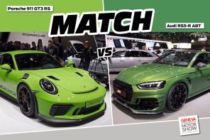 Porsche 911 GT3 RS vs Audi RS5-R ABT : le match à Genève