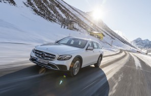 mercedes classe e all-terrain en virage