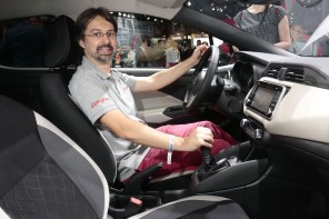 didier rix dans la nissan micra mondial auto 2016