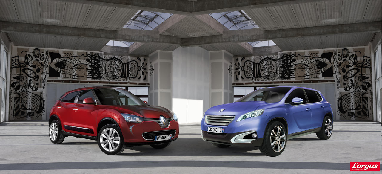 Renault Captur - Peugeot 2008 : premier duel !