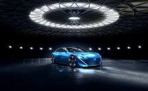 Peugeot Instinct Concept Genève 2017 couleur bleue vue avant