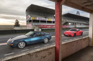 porsche 718 cayman vs porsche 968 photo statique
