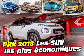 PRK 2018 : Les SUV les plus économiques