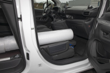 The usable length of the Berlingo Van M (short) is 1.81 m and can be almost 3 m with the Extenso cabin.