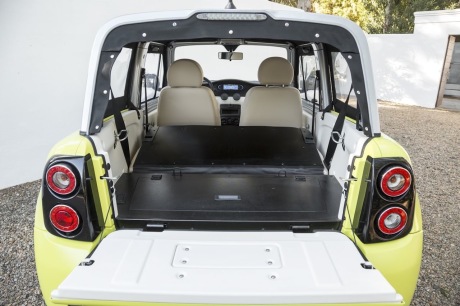 Citroën E-Méhari 2016 coffre ouvert