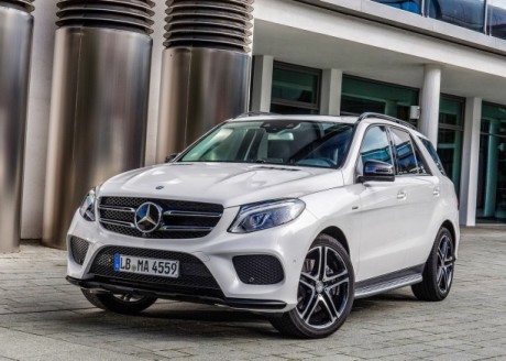 Mercedes GLE vue avant blanc