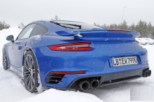 porsche 911 gt2 rs bleu 3/4 arrière