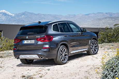 vue arrière du bmw x3 2018