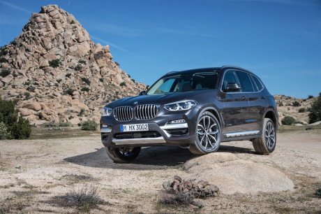 BMW X3 vue avant marron
