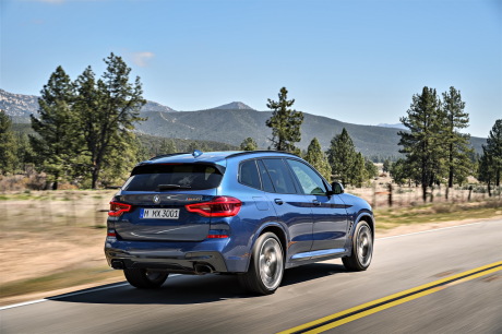 bmw x3 2018 vue arrière