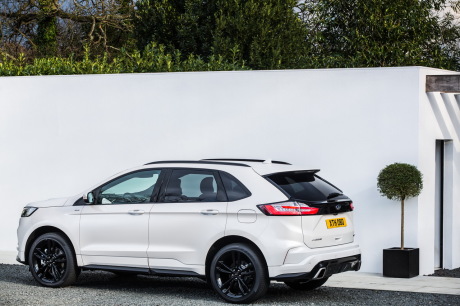 Ford Edge (2018) blanc ST-Line 3/4 arrière