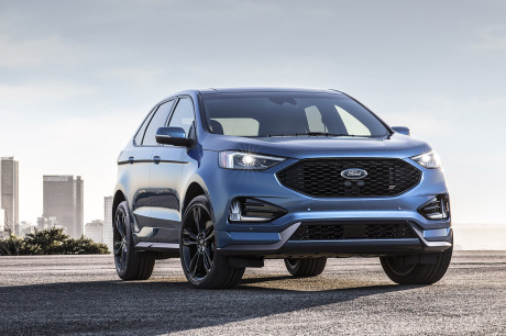 Ford Edge restylé 2018 vue avant bleu