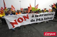 Fermeture d'Aulnay : ambiance tendue