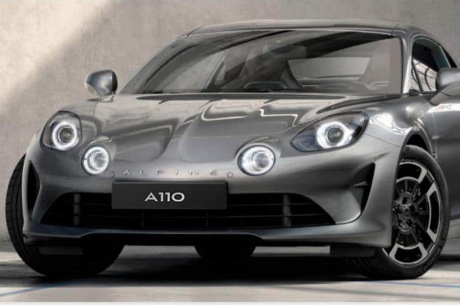 face avant alpine a110 grise
