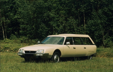 3/4 avant Citroën CX break beige