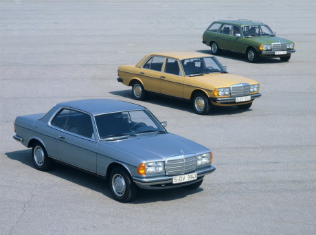 Mercedes W123 coupé, berline et break