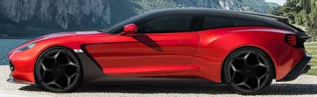 Aston Martin Vanquish Zagato Shooting Brake profil
