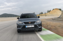 Cupra Ateca travels from the front