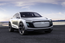 Audi e-tron Sportback Concept front view gray