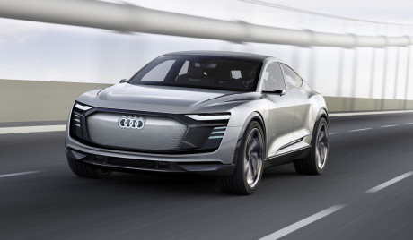 Audi e-tron Sportback concept vue avant gris