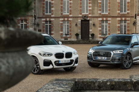 Calandre Single Frame pour l'Audi, à double harocot pour le BMW : les traditions stylistiques demeurent !