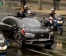 DS 7 Crossback présidentiel investiture président emmanuel macron champs elysées
