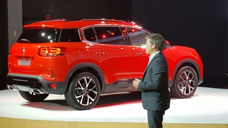 Citroën C5 Aircross 2017 orange vue arrière