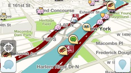 Carte du GPS communautaire Waze