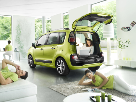 vue arrière citroën c3 picasso 2009