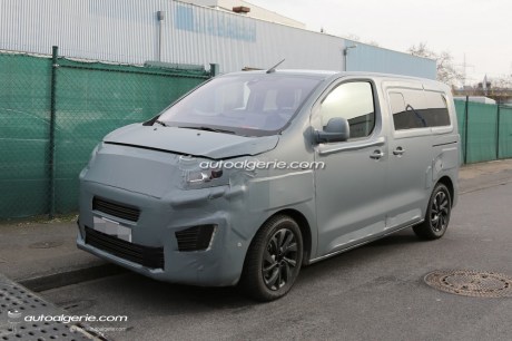 Futur Citroën Jumpy 2016 prototype camouflé vue avant