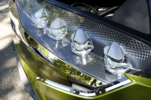 DS E-Tense Concept vue phare led diamant
