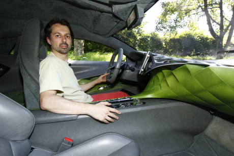 DS E-Tense Concept vue places avant