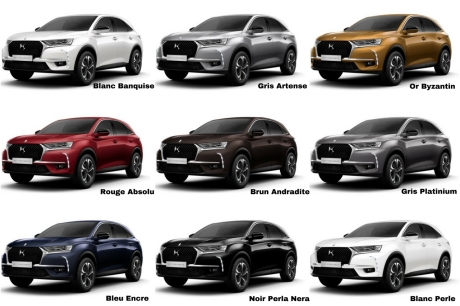 ds7 crossback teinte carrosserie