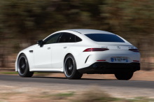 Mercedes-AMG GT 63 S Coupe 4 doors white rear left