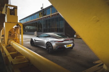Aston Martin Vantage gray left rear left