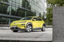 Hyundai Kona EV red