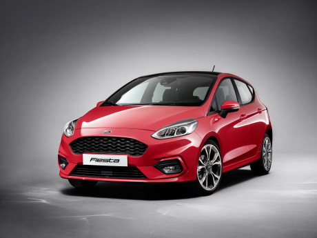 ford fiesta 7 (2017) vue avant couleur rouge