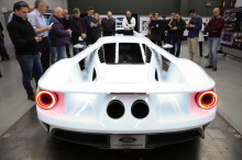 Découverte de la nouvelle Ford GT 2016 dans le centre de développement de Dearborn.