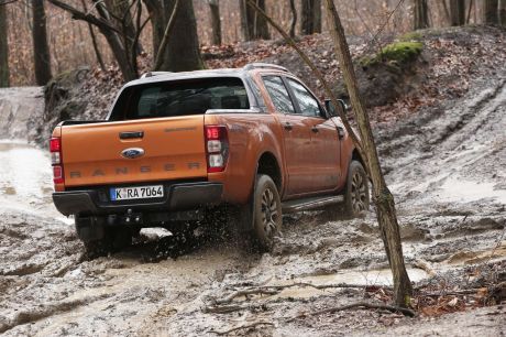 vue arrière Ford Ranger 2016