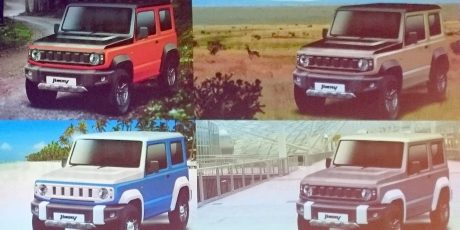 Futur Suzuki Jimny 2019 3/4 avant