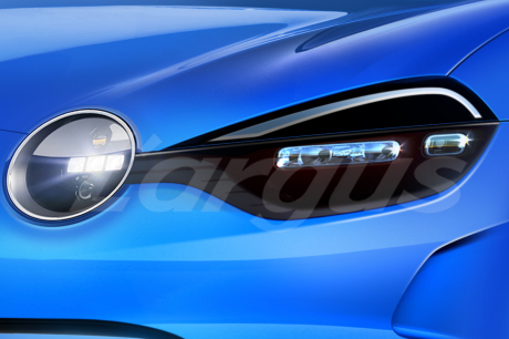Les projecteurs circulaires sont un clin d'oeil à la célèbre Alpine A110