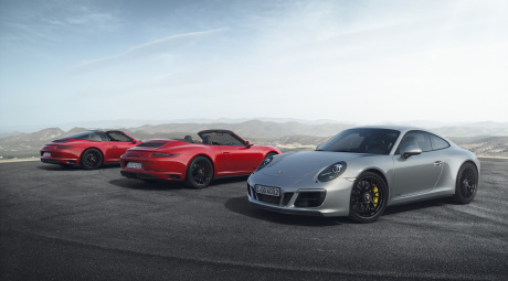 gamme Porsche 911 Carrera GTS coupé cabriolet et Targa